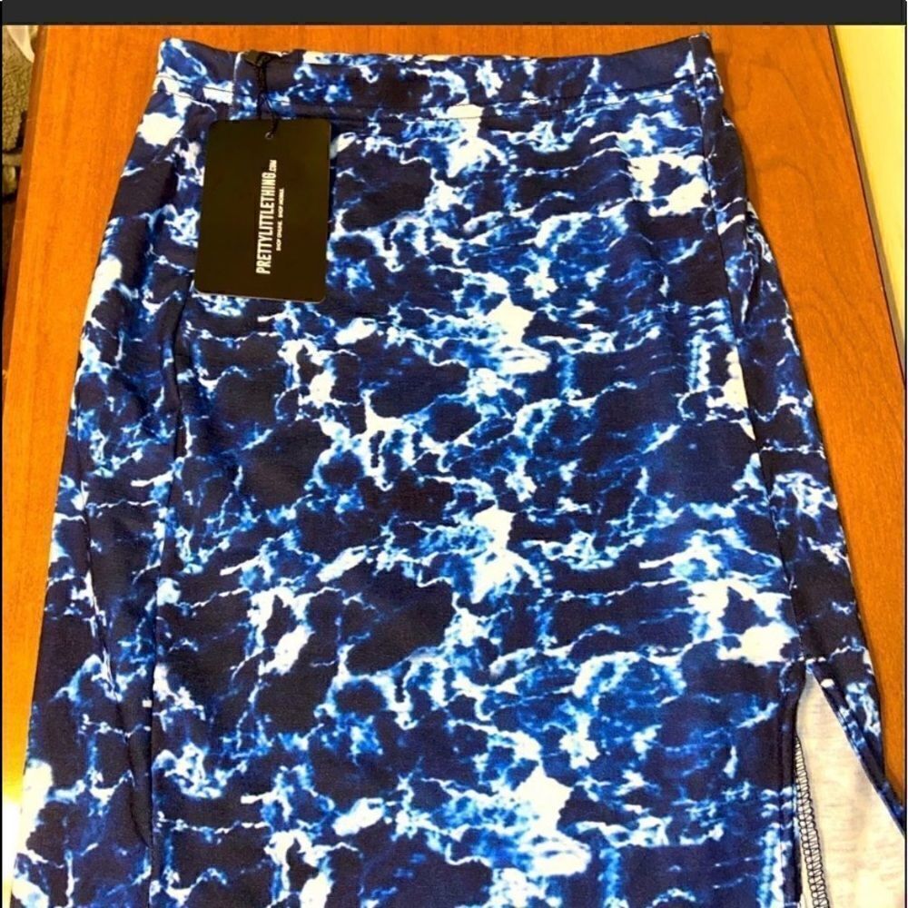 NWT pretty little thing tye dye skirt size 8